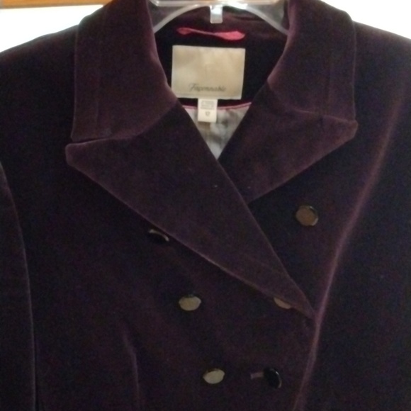 FAÇONNABLE Vintage deep purple Velvet Blazer size 12 - Picture 2 of 16